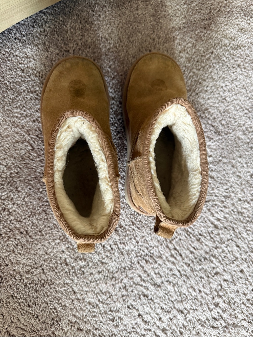 UGG Chestnut Shearling-Lined Suede Slip-On Boots - Picture 6 of 9
